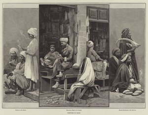 Bocetos en El Cairo de Charles Auguste Loye